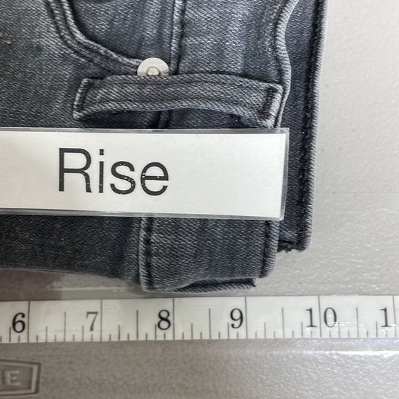 Hudson Jeans Gray Distressed Denim Skinny Stretch Size 26 - Picture 10 of 12